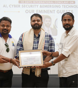 Participants networking with cybersecurity professionals